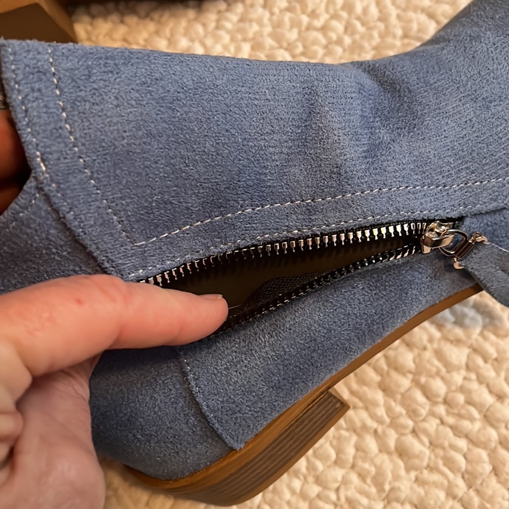 NWOT Blue Booties, Size 7.5 - Picture 6 of 11